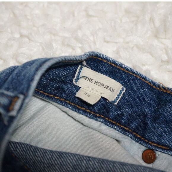 Madewell Blue Stratfield Wash The Momjean Jeans Size 28 - Picture 3 of 8
